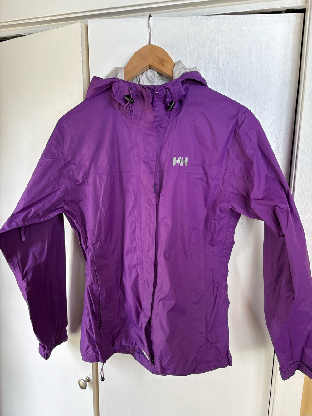 Helly Hansen Kids Purple Waterproof Hooded Rain Jacket